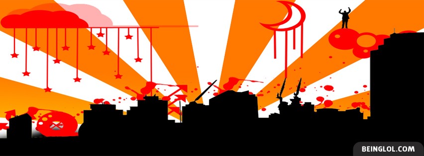 Abstract City View Facebook Covers