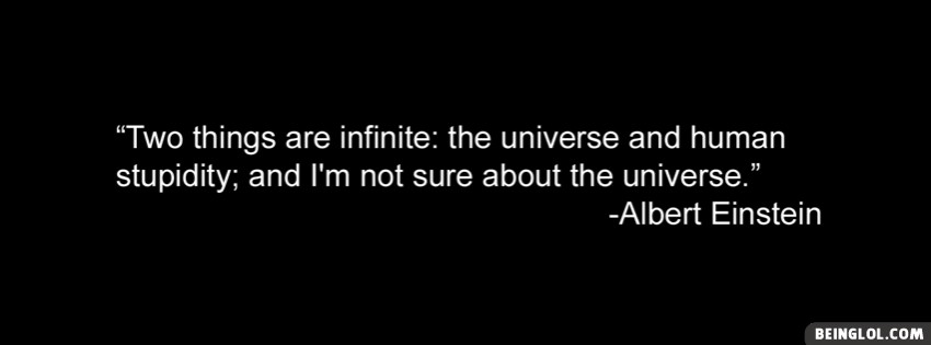 Albert Einstein Quote Facebook Covers