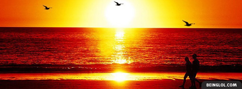 Beautiful Beach Sunset Facebook Covers