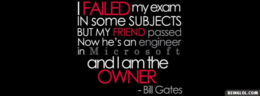 Bil Gates Quote Facebook Covers