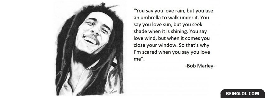Bob Marley Quote Facebook Covers