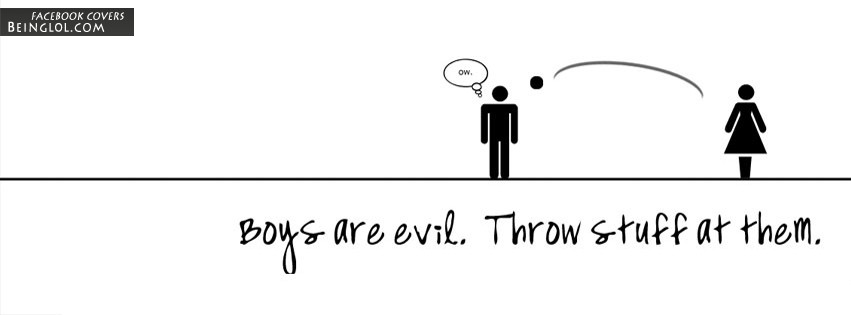 Boys Are Evil Facebook Covers