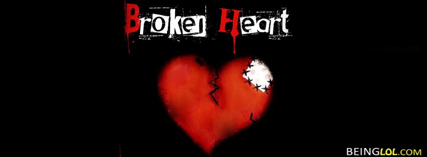 broken heart facebook cover