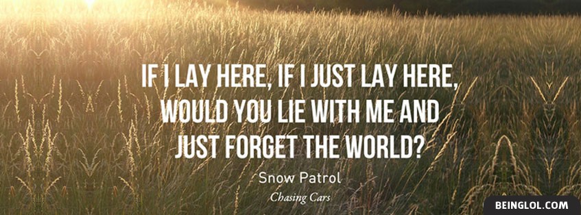 Chasing Cars Lyrics by Snow Patrol