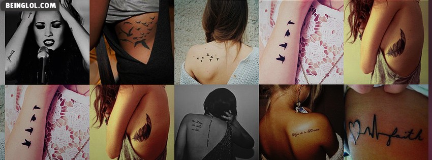 Collage Of Tattoos Facebook Covers