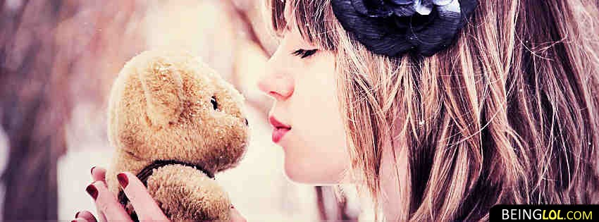 Cute Teddy Bear and Girl