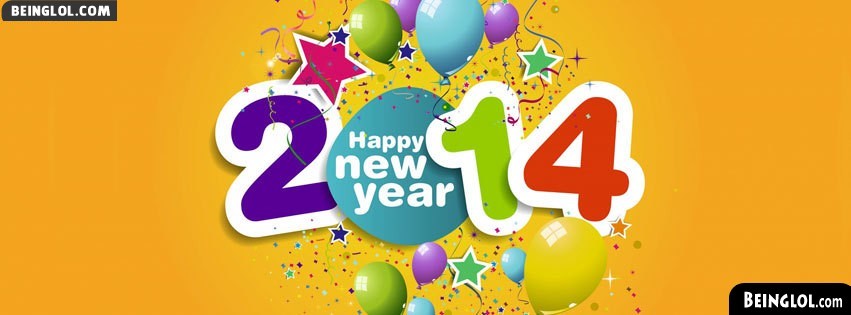 Happy New Year 2014 Confetti