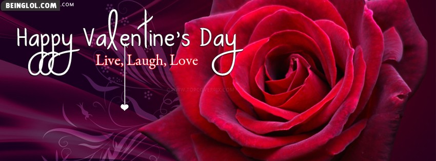 Live Laugh Love Valentines Day Facebook Covers