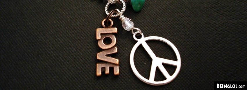 Love Peace Hippie Necklace Facebook Covers