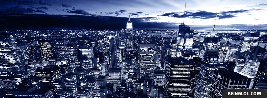 Nyc Overview At Night Facebook Covers