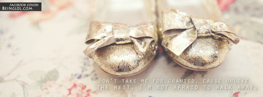 Not Afraid To Walk Away Facebook Covers