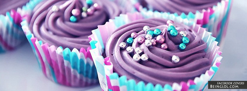 Purple Cupcakes Facebook Covers