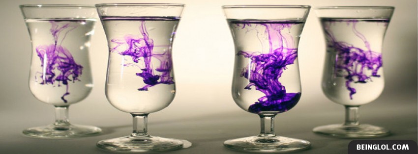 Purple Water Effect Facebook Covers