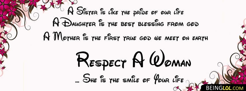 Respect Woman Facebook Covers