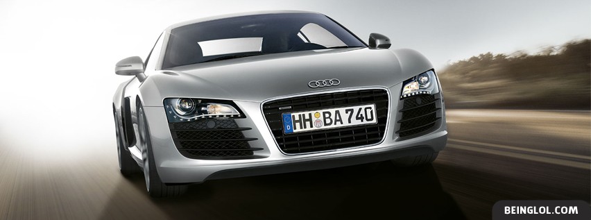 Silver Audi R8 Facebook Covers