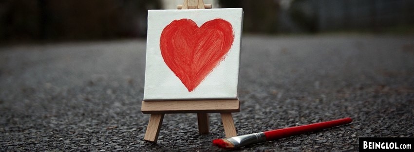 Small Painted Heart