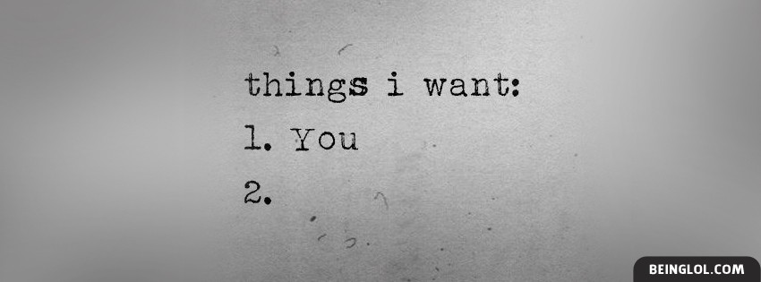Things I Want