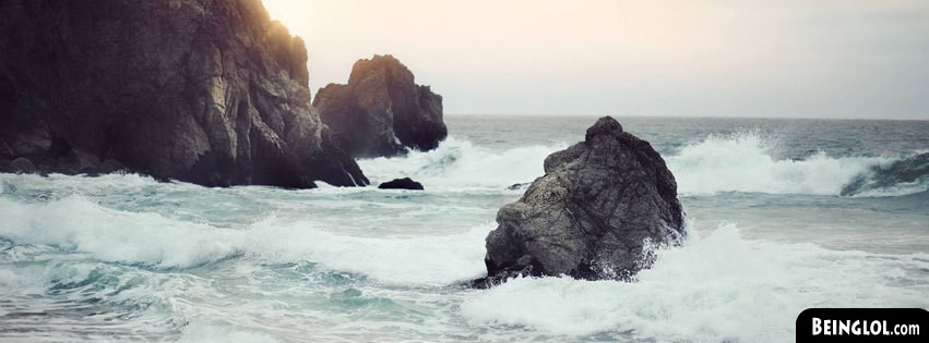 Waves Clashing Facebook Covers
