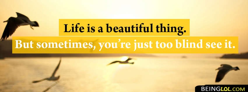 Life Is A Beautiful Thing Facebook Covers
