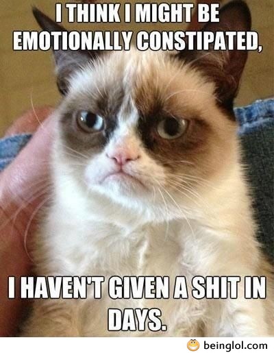 Emotionally Constipated