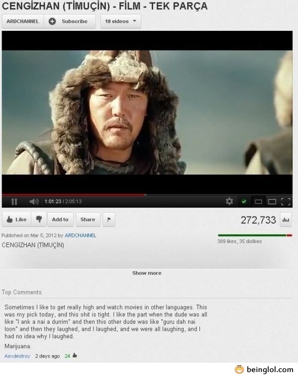 Funny Youtube Comment