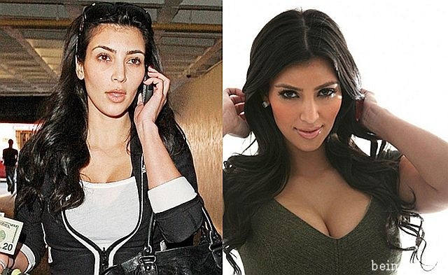 Real Face of Kim Kardashian