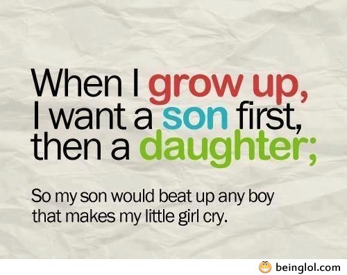 I Want a Son First