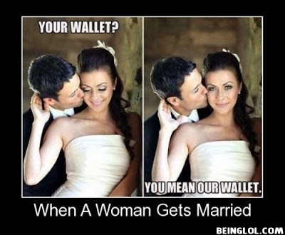 When a Woman Gets Married !