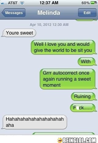 Girl Friend Is Angry with Autocorrect