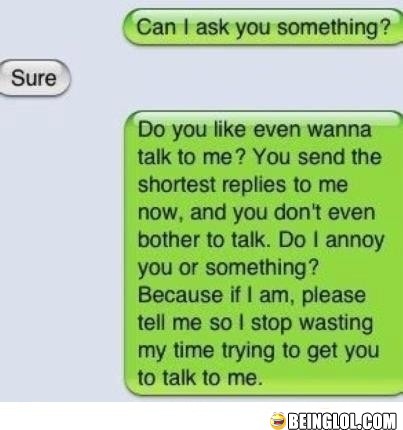 Something I Want to Ask My Crush.