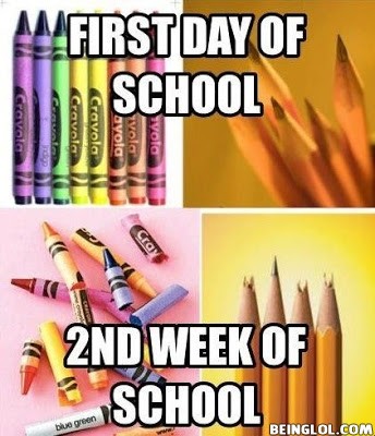 First Day of School & 2nd Week of School .