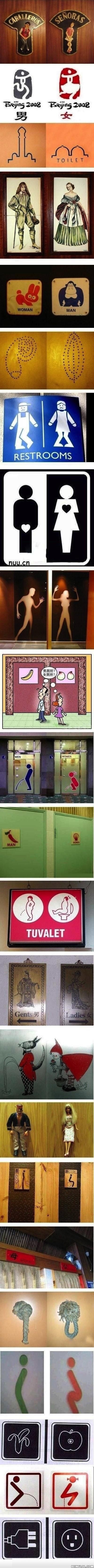 Toilet Signs From Around the World