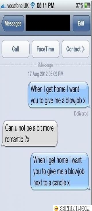 Can You Be a Bit More Romantic Please ?