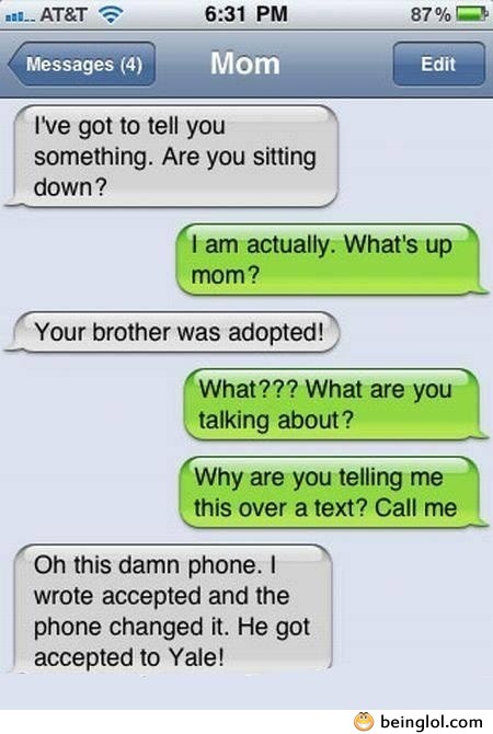 Your Brother Was Adopted!