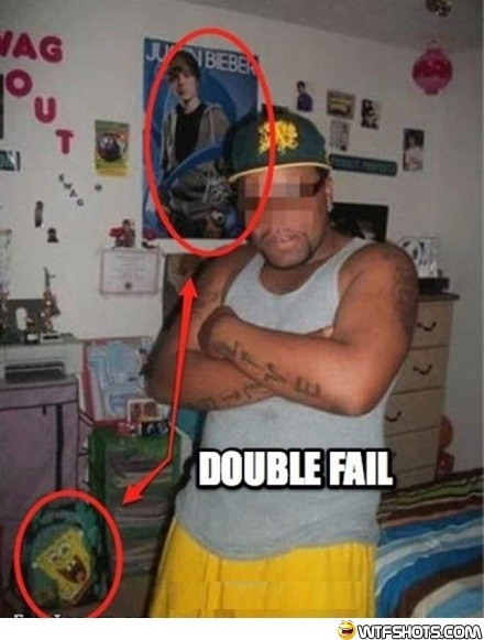 Justin Gangsta Double Fail