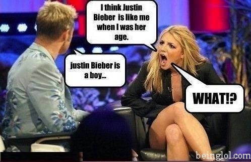 When She Found Justin Bieber Is a Boy !