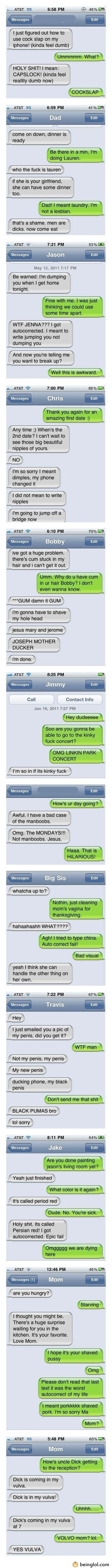 Funniest Auto-Corrects