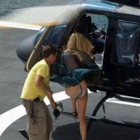 Stupid Wind, Skirt And Helicopter Is Bad Idea..