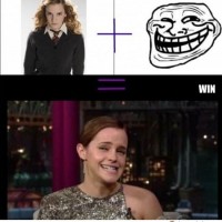 Emma Watson Troll Face Win