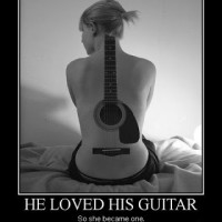 Her Boyfriend Love His Guitar