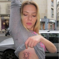 Scarlett Johansson New Tattoo Lucky You