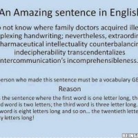 Did You Know That There Is Such An Amazing Sentence In English?!?