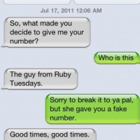 She Gave A Fake Number