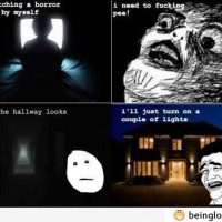 Le Me Watching A Horror Movie