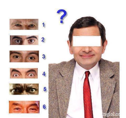 Guess Mr Bean's Eyes 