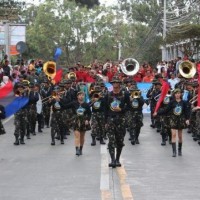 How many members are there in the Philippine military academy marching band?