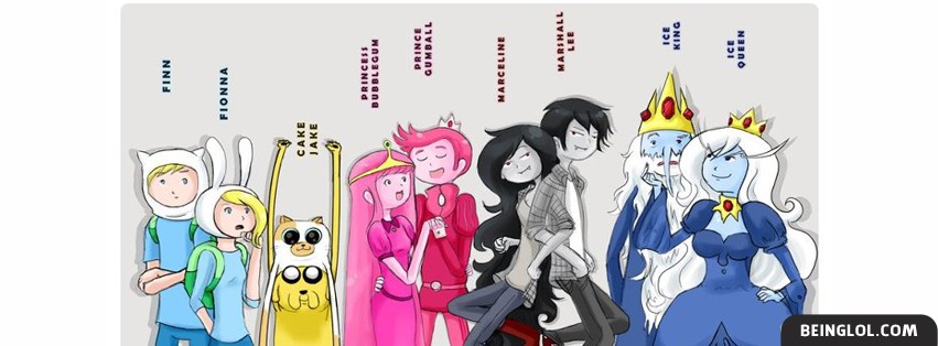 Adventure Time Characters 2 Facebook Covers