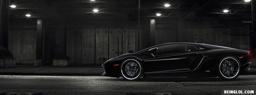 Black Lamborghini Facebook Covers