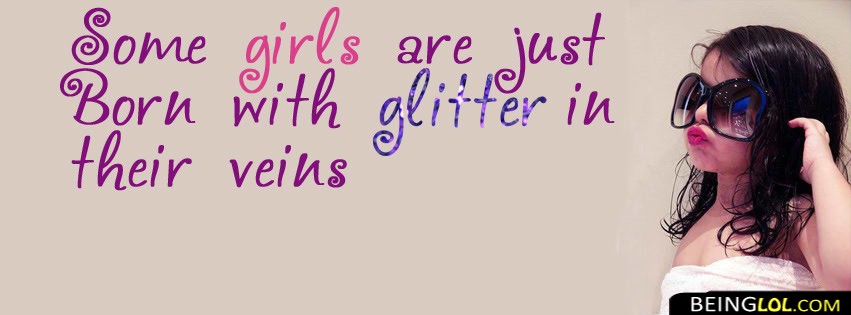 Born With Glitter Facebook Covers