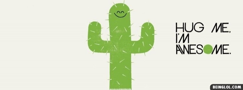Cactus Hug Me Facebook Covers